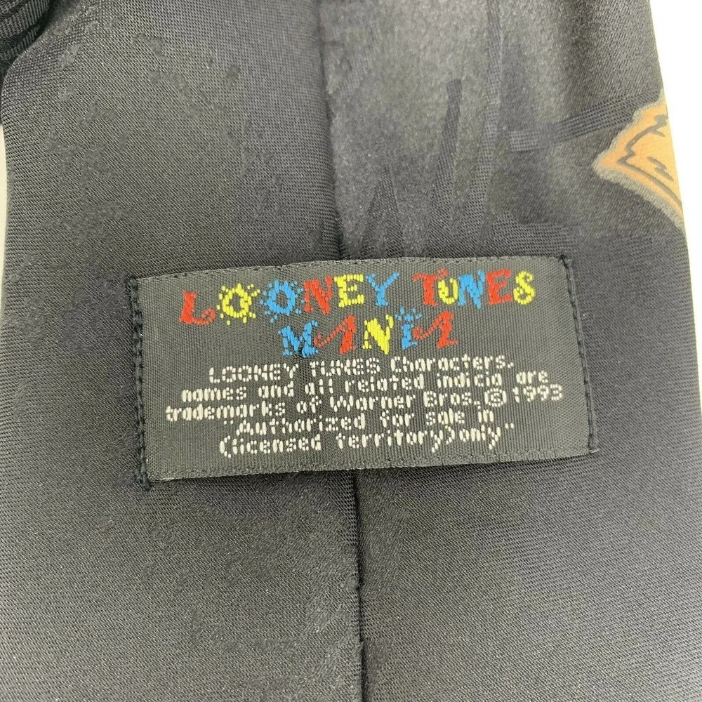 Vintage Looney‎ Tunes Mania Mens Necktie Halloween 1993 Collectible